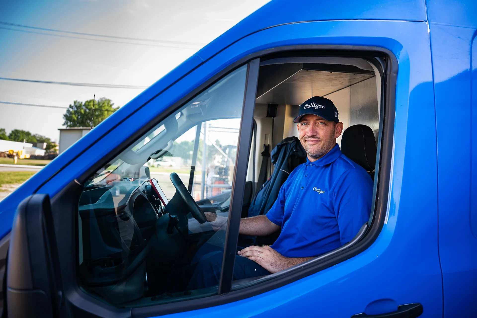 Culligan water expert helping a customer